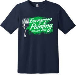 Evergreen Painting 333-333-4444 - Painting T-shirt Design T-Shirt Design - 3335