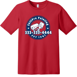 Skillpro Painting 333-333-4444 Est 1987 - Painting T-shirt Design T-Shirt Design - 3338