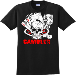 Gambler - Poker Party T-shirt Design T-Shirt Design - 4276