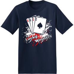 Lucky Winner - Poker Party T-shirt Design T-Shirt Design - 4277