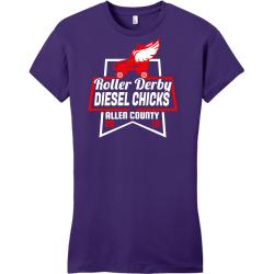 Roller Derby Allen County Diesel Chicks - Roller Derby T-shirt Design T-Shirt Design - 3008