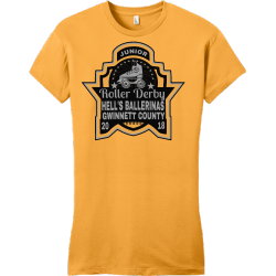 Junior Roller Derby Hell's Ballerinas Gwinnett County - Roller Derby T-shirt Design T-Shirt Design -