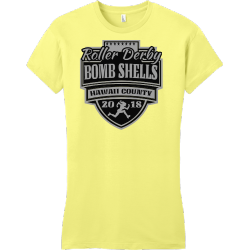 Roller Derby Hawaii County Bomb Shells - Roller Derby T-shirt Design T-Shirt Design - 3002