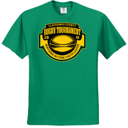 Clackamas County Rugby Tournament Northern Section Youth League - Rugby T-shirt Design T-Shirt Desig