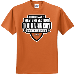 Jefferson County Western Section Tournament Youth League - Rugby T-shirt Design T-Shirt Design - 299