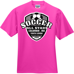 All Stars Soccer Columbia , Mo Youth League T-Shirt Design - 2859