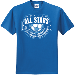 Soccer All Stars Youth League - Soccer T-shirt Design T-Shirt Design - 2858