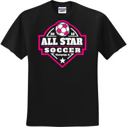 Soccer All Star Champaign, Il T-Shirt Design - 2854