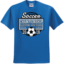 Soccer Championship Youth League  T-Shirt Design - 2827