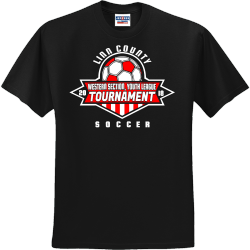 Soccer Tournament Linn County Western Section, Youth League - Soccer T-shirt Design T-Shirt Design -