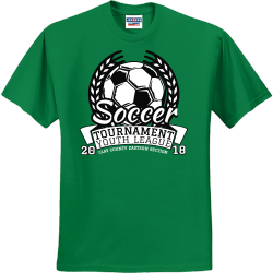 Soccer Tournament Youth League Clay County Eastern Section - Soccer T-shirt Design T-Shirt Design - 