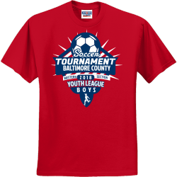 Soccer Tournament Baltimore County Youth League Western Section - Soccer T-shirt Design T-Shirt Desi