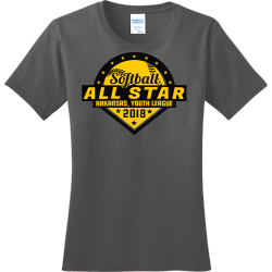 All Star Softball Arkansas, Youth League - Softball T-shirt Design T-Shirt Design - 2725