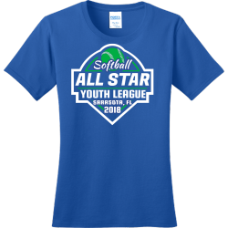 Softball All Star Sarasota, Fl Youth League - Softball T-shirt Design T-Shirt Design - 2729