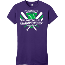 Brazoria County Softball Championship - Softball T-shirt Design T-Shirt Design - 2720