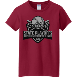 State Playoffs Youth League Softball - Softball T-shirt Design T-Shirt Design - 2735