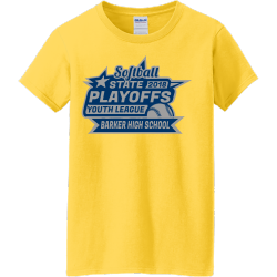 State 2018 Playoffs Youth League - Softball T-shirt Design T-Shirt Design - 2736