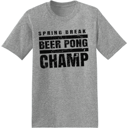 Spring Break Beer Pong T-Shirt Design - 3686