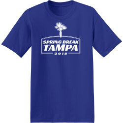 Spring Break Tampa T-Shirt Design - 3631