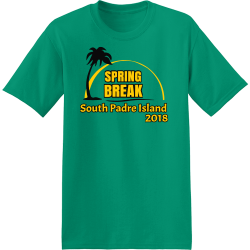 Spring Break Padre Island T-Shirt Design - 3634
