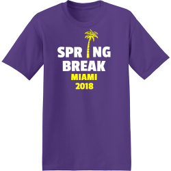 Spring Break Miami T-Shirt Design - 3640