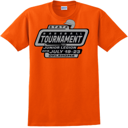 State Baseball Tournament Oklahoma T-Shirt Design - 2455