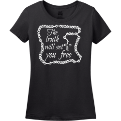 The Truth Will Set You Free - Christian T-shirt Design T-Shirt Design - 3832