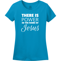 There Is Power In The Name Of Jesus - Christian T-shirt Design T-Shirt Design - 3859