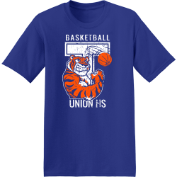 Tigers Basketball - Basketball T-shirt Design T-Shirt Design - 4065