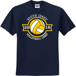 South Idaho Volleyball Camp - Volleyball T-shirt Design T-Shirt Design - 2788