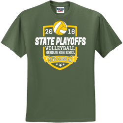 State Playoffs Volleyball - Volleyball T-shirt Design T-Shirt Design - 2779