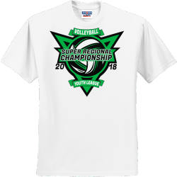 Super Regional Championship Volleyball Youth League - Volleyball T-shirt Design T-Shirt Design - 277