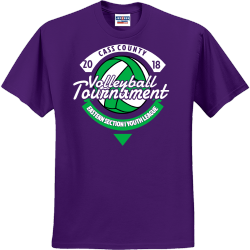 Tournament Volleyball Eastern Section Youth League - Volleyball T-shirt Design T-Shirt Design - 2766