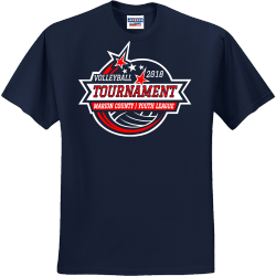 Volleyball Tournament Marion County Youth League - Volleyball T-shirt Design T-Shirt Design - 2771