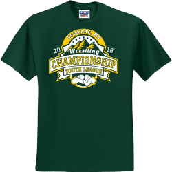pokane, Wa Wrestling Championship Youth League - Wrestling T-shirt Design T-Shirt Design - 3044