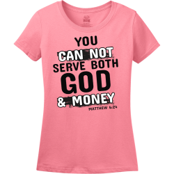 You cannot serve both god & money - Christian T-shirts Design T-Shirt Design - 3831
