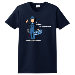 handywoman Womens Fitted T-shirt Customized