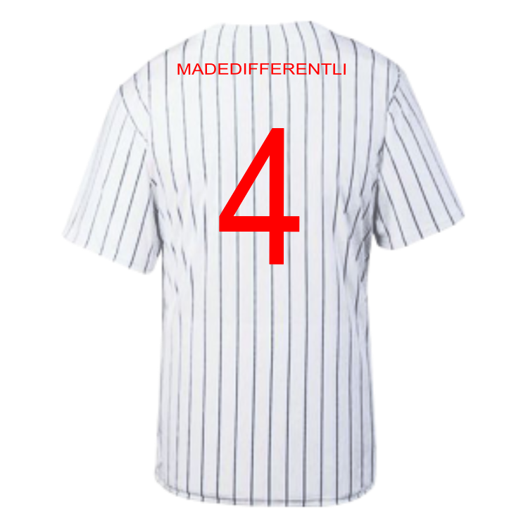 A Adult Pin Stripe Baseball Jersey Augusta Sportswear