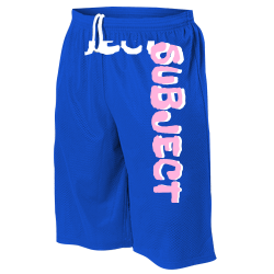 SUBJECT-SUBJECT Adult One Color  Tricot Mesh Shorts  - 569PL