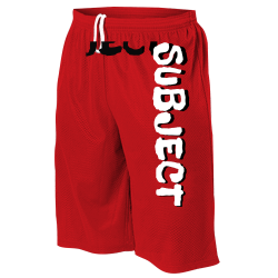 SUBJECT-SUBJECT Adult One Color  Tricot Mesh Shorts  - 569PL