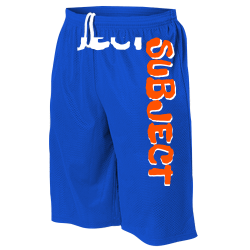 SUBJECT-SUBJECT Adult One Color  Tricot Mesh Shorts  - 569PL