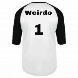 Weirdos Baseball Half Sleeve Tee