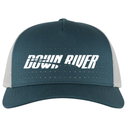 Down-River-Perforated Design Your Own Custom Printed Cap | Unisex Pacific Headwear Perforated 5-Panel Trucker Snapback Cap