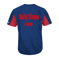 Hailey-Hinojos-39 Youth Rangers Two-Button Jersey - Rangers-MAIY83