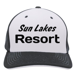 Sun-Lakes-Resort Create Printed Flexible Cap | Unisex Pacific Headwear M2 Performance Contrast Flexfit Cap