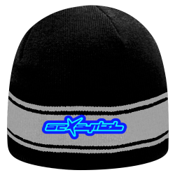 blueblue Striped Beanie