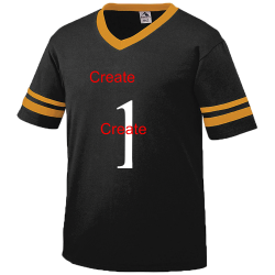 1-Create-Create Old School Youth Football Fan Jersey