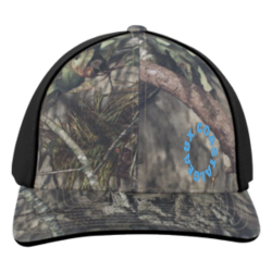 Black Order Embroidered Camo Flexfit Cap | Unisex Pacific Headwear Camo Trucker Flexfit Cap
