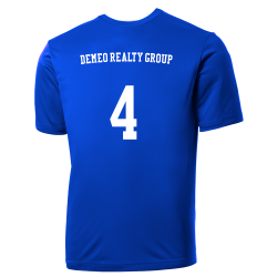 DEMEO-REALTY-GROUP-4 Blue Jays MLB Little League Team Jerseys - Official Nike Youth MLB Wordmark Poly Tees - NY223