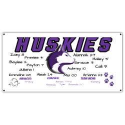 Huskies-Victorville Design your own "NOW OPEN" Banner
